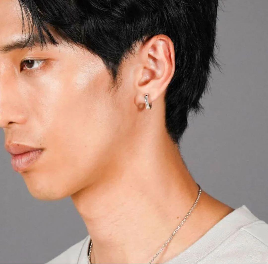 LION HEART クラック・シルバーイヤリング