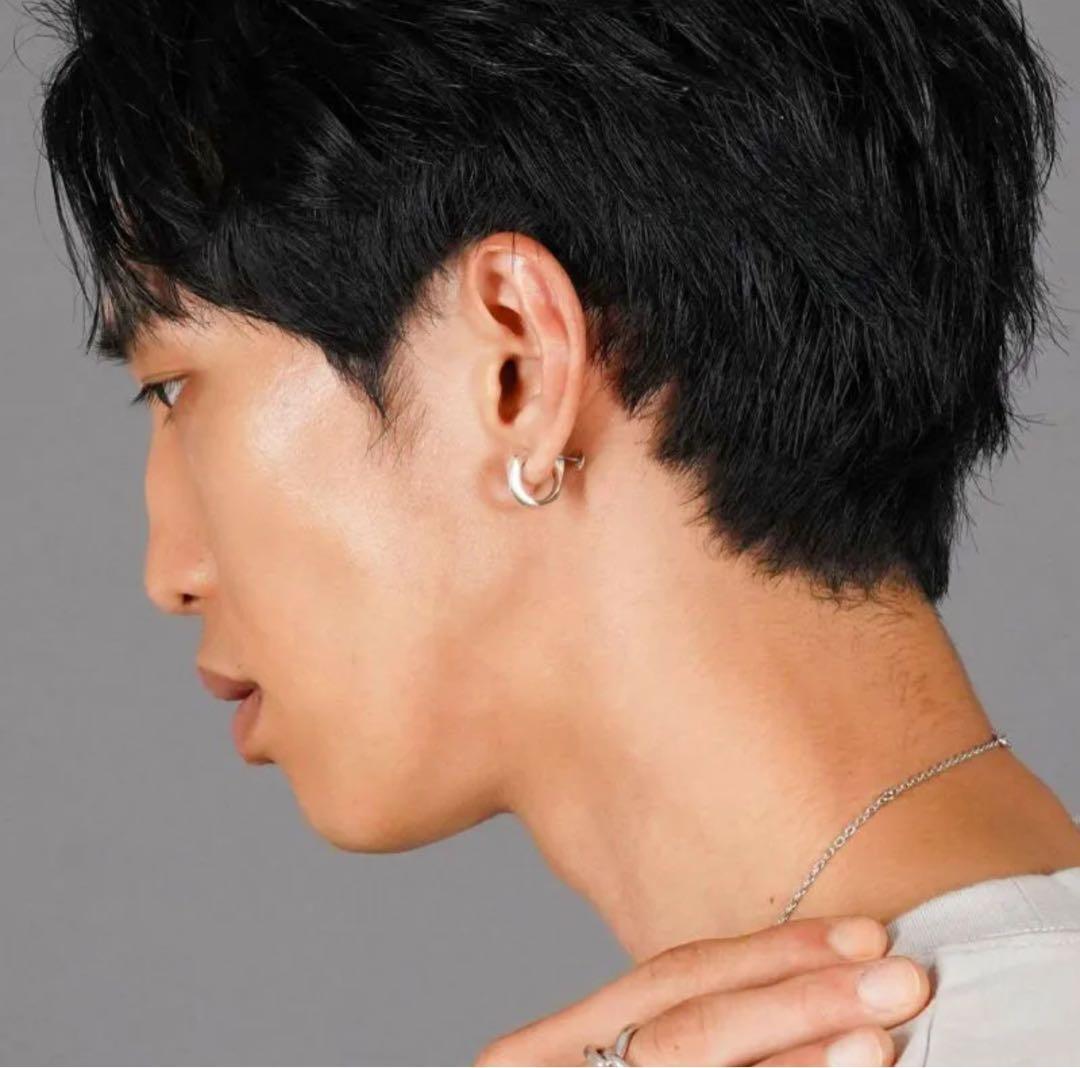 LION HEART クラック・シルバーイヤリング