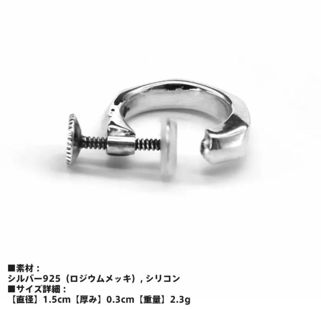 LION HEART クラック・シルバーイヤリング