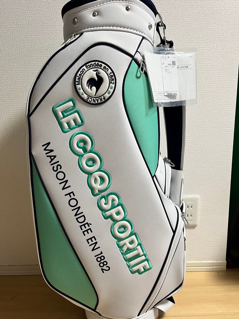 LE COQ SPORTIF ルコック　キャディバッグ ホワイト・ミント