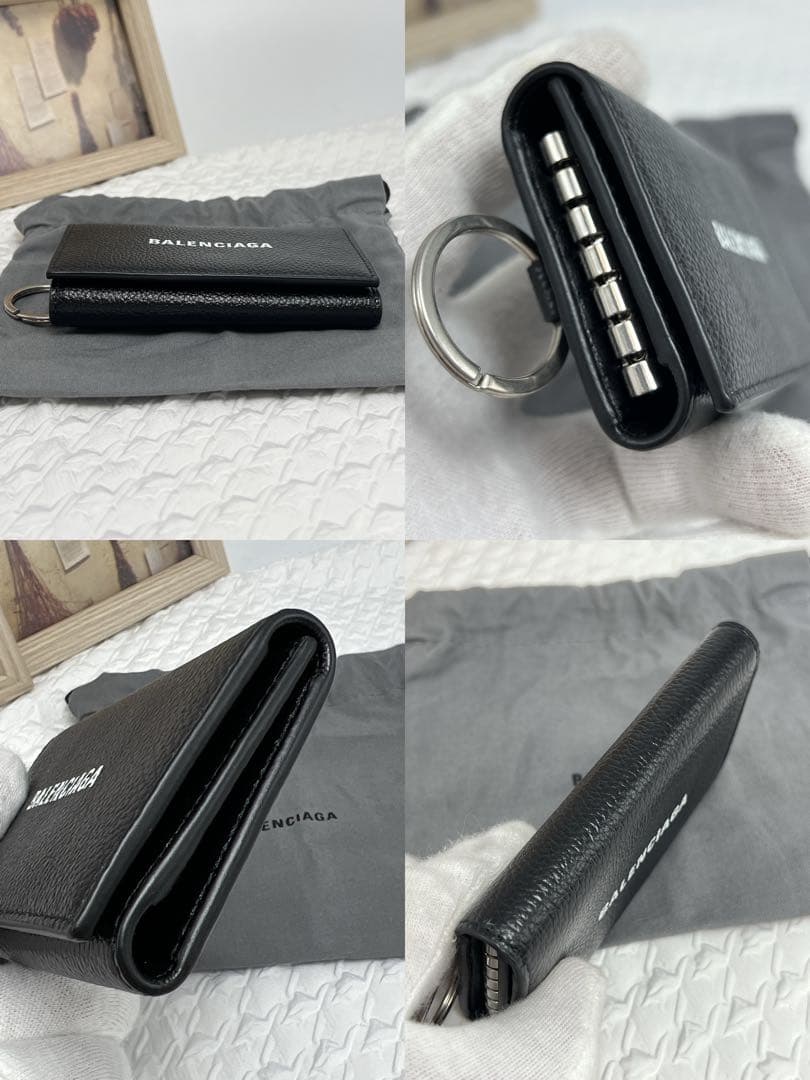 ✨ほぼ未使用品✨BALENCIAGA バレンシアガ エブリデイ　６連キーケース