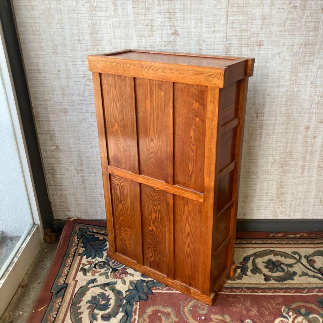 水屋箪笥 和箪笥 飾り棚 茶箪笥 欅材 ケヤキ 無垢材 古家具 時代家具 レトロ