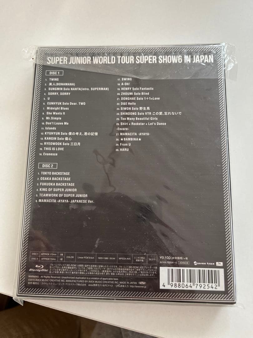 ミュージック SUPER JUNIOR SUPER SHOW6 Blu-ray