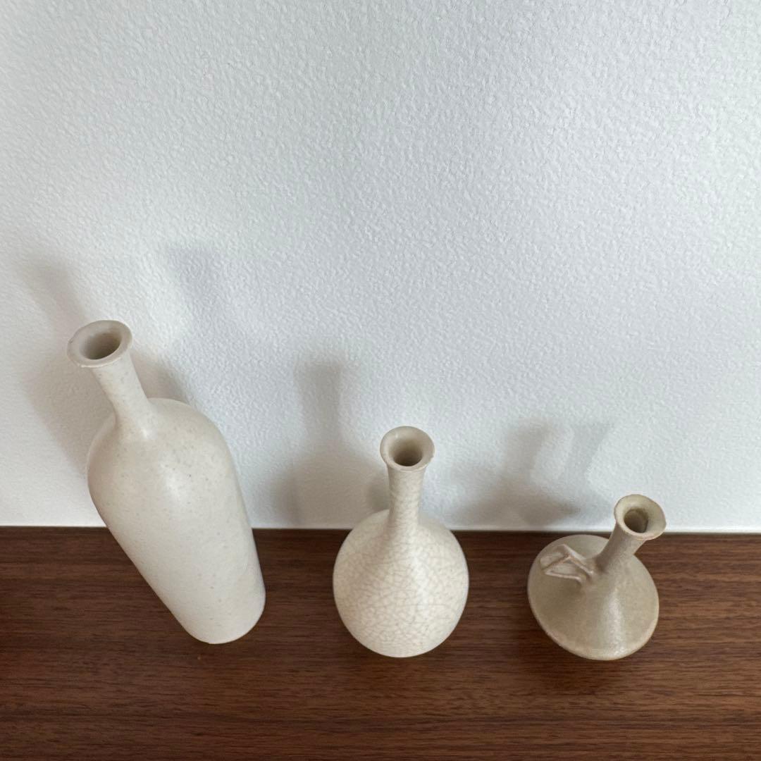 和田麻美子　花瓶　フラワーベース　一輪挿し 3点セット