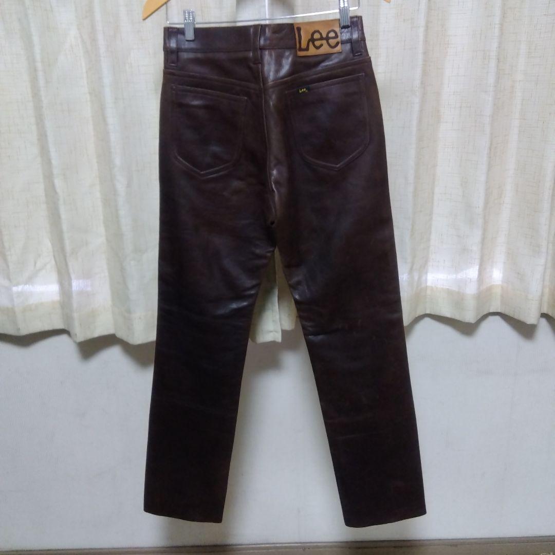 Lee こげ茶　レザー　ライダース　パンツ　新品　未使用