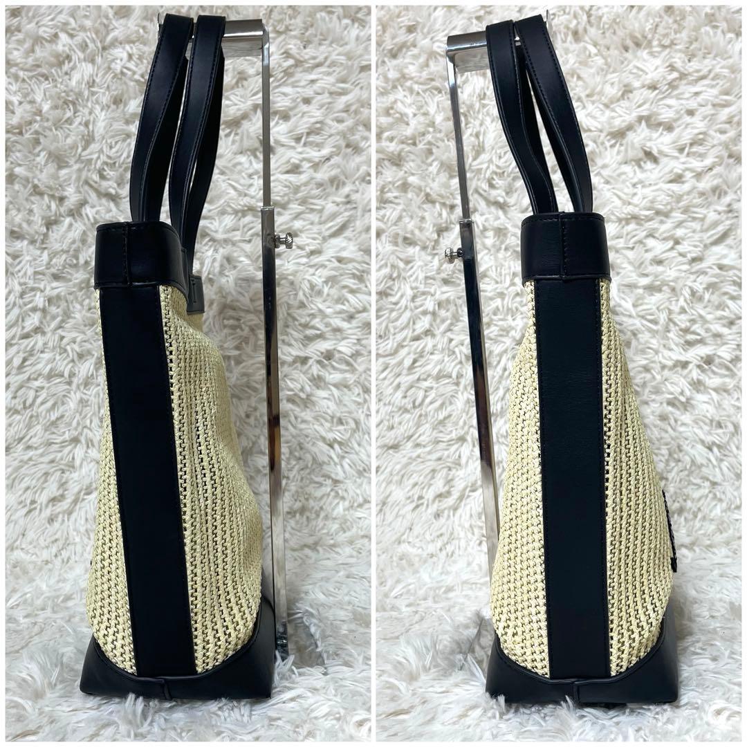 Leilian レリアン カゴバッグ ポーチ付き Disney ミッキー 極美品