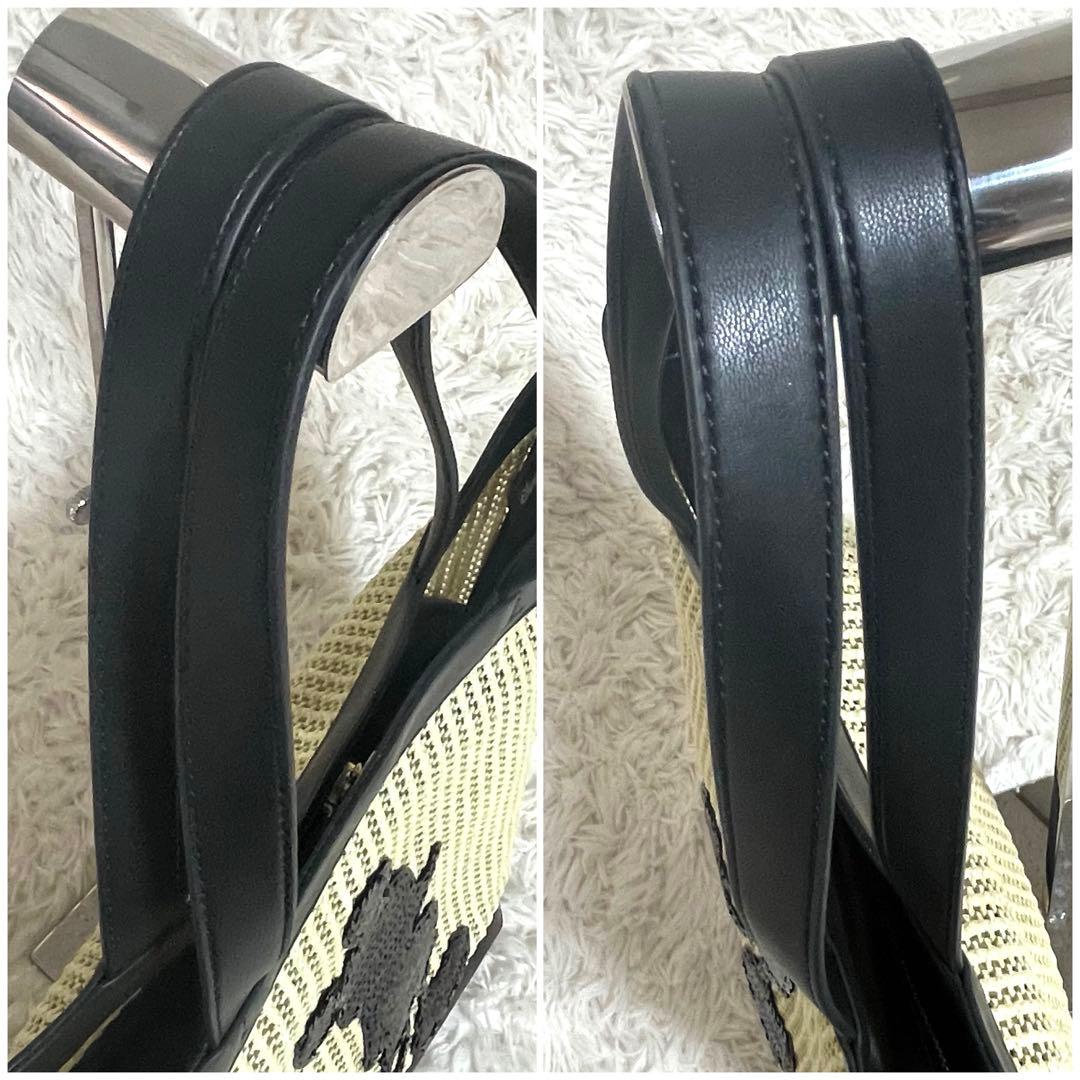 Leilian レリアン カゴバッグ ポーチ付き Disney ミッキー 極美品