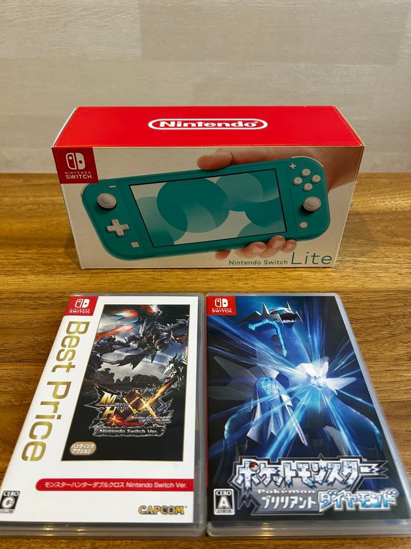 Nintendo Switch Lite ターコイズ 本体とゲーム2本付き
