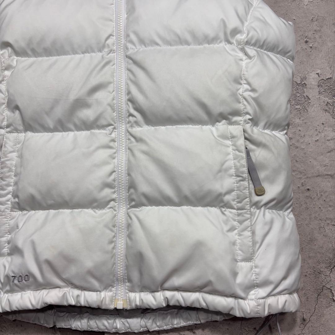 ☆人気　ノースフェイス　ヌプシ　ダウンベスト　700FP ホワイト　レディースL
