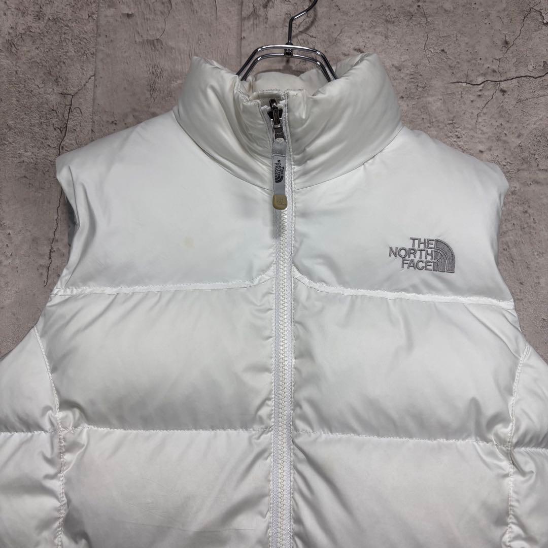 ☆人気　ノースフェイス　ヌプシ　ダウンベスト　700FP ホワイト　レディースL