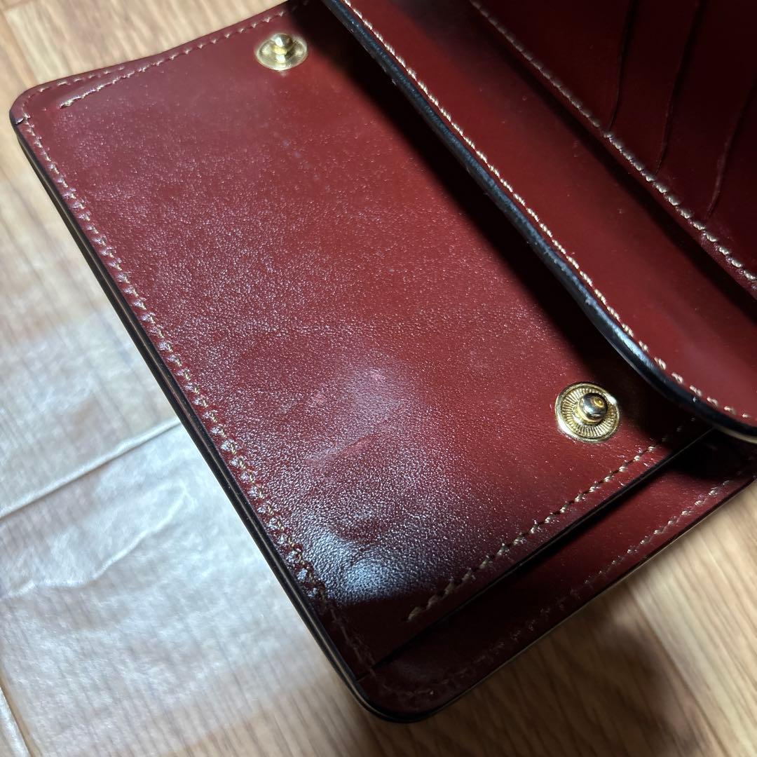ワイルドスワンズ バーン 財布 サドルアップレザー バーガンディ