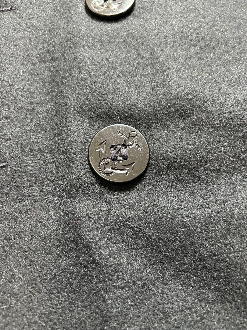 Schott ピーコート 裏地キルティング メルトン 黒 38