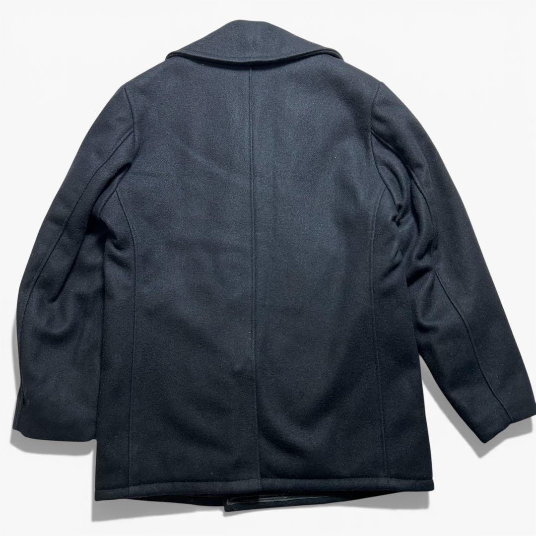 Schott ピーコート 裏地キルティング メルトン 黒 38