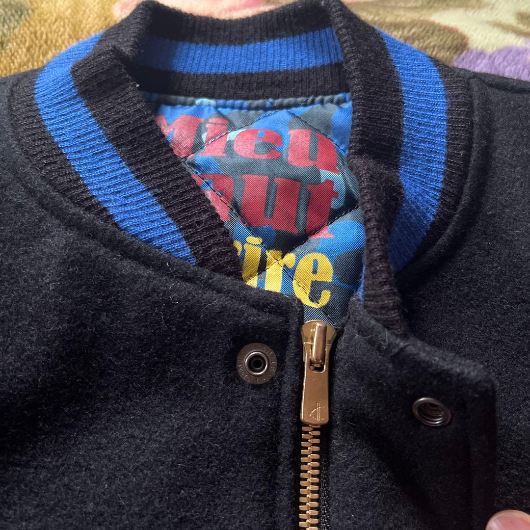 極美品 realmad HECTIC スタジャン L 黒 牛革 HEC