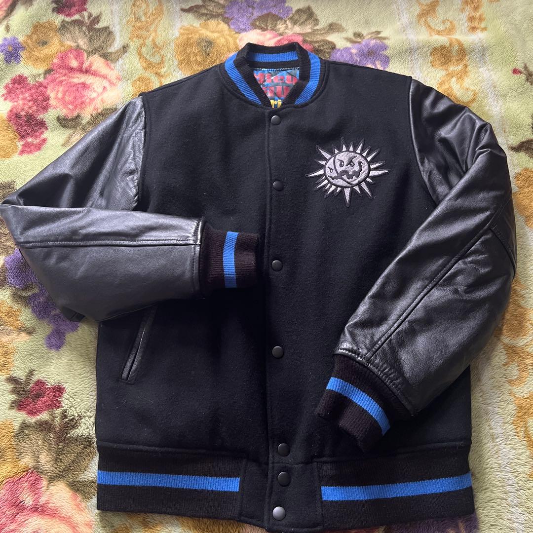 極美品 realmad HECTIC スタジャン L 黒 牛革 HEC