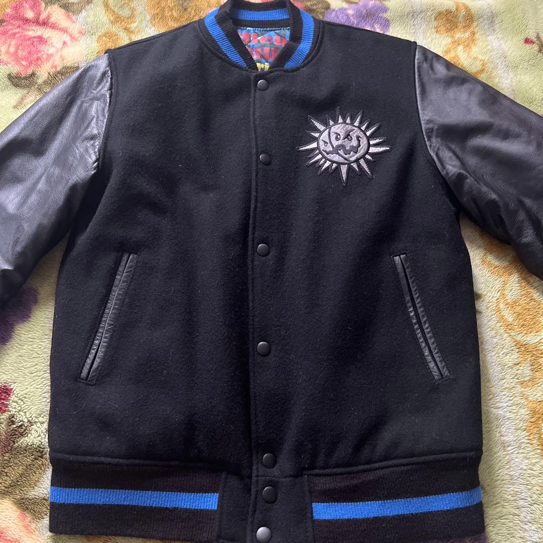 極美品 realmad HECTIC スタジャン L 黒 牛革 HEC