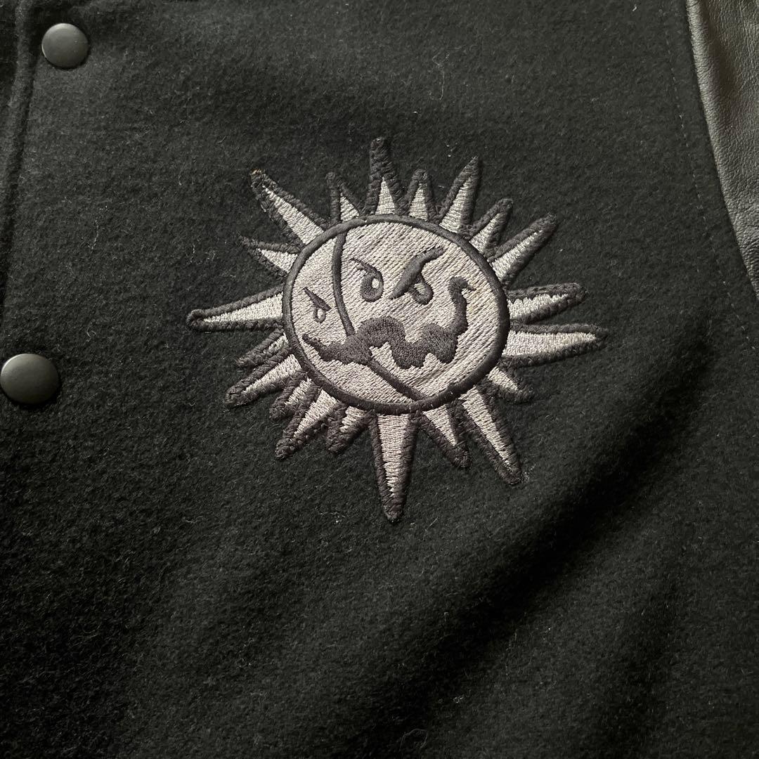 極美品 realmad HECTIC スタジャン L 黒 牛革 HEC