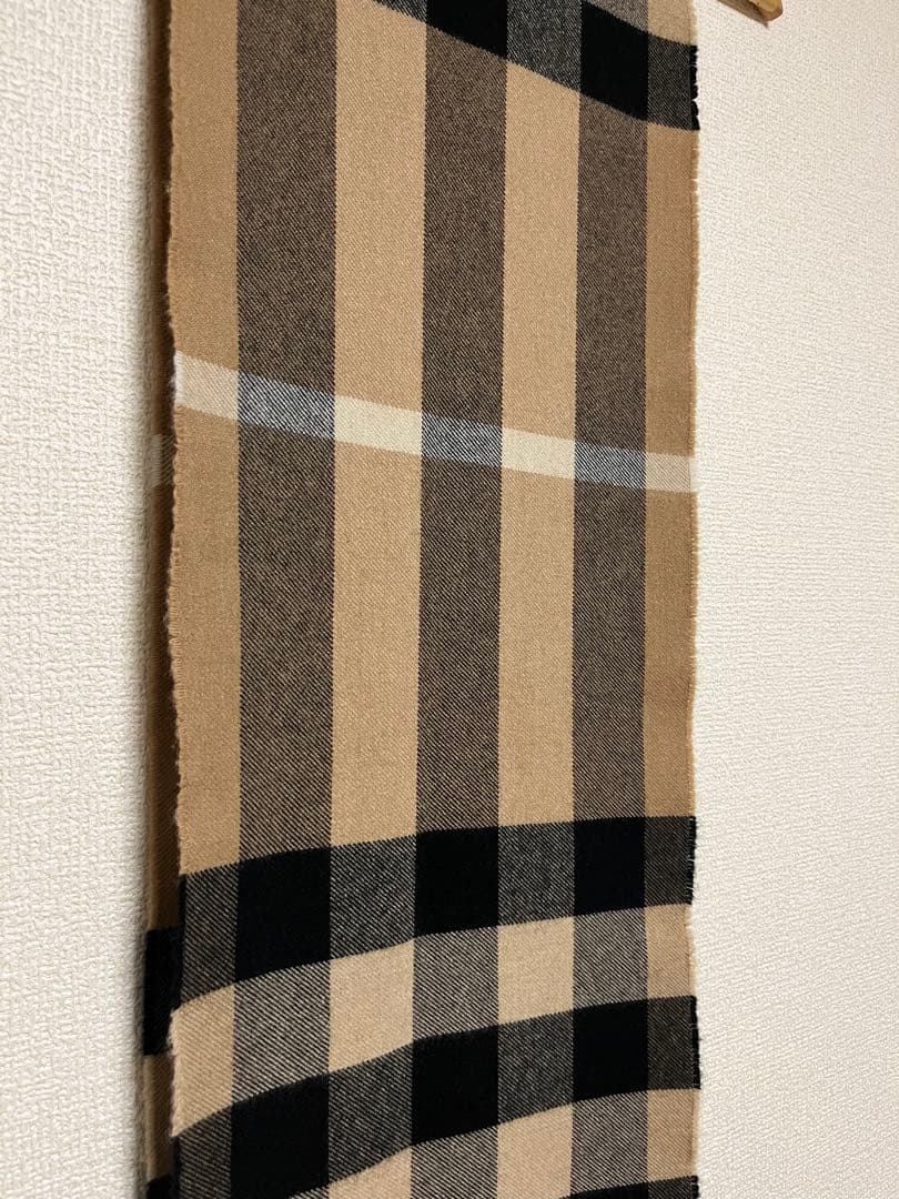 BURBERRY　バーバリー　マフラー　カシミア38％　ウール 62% 美品
