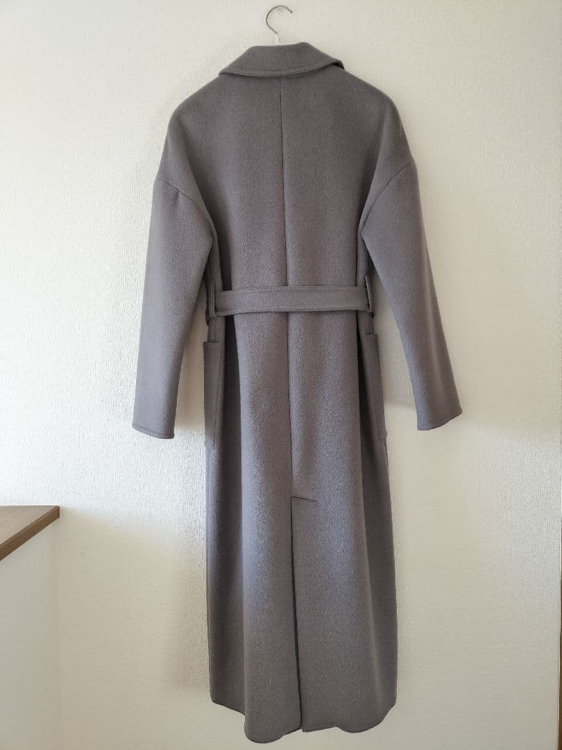 美品 PLST　プラステ　ウールテンセルリバーチェスターロングコート