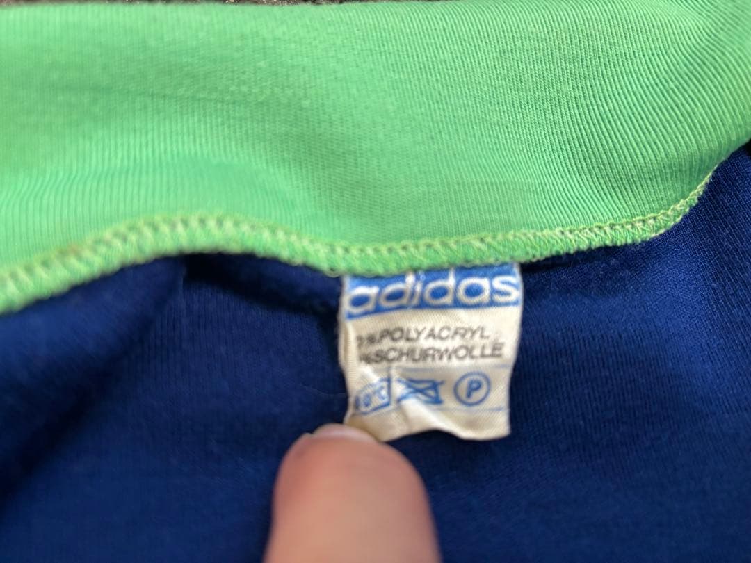【売り切りたいむ】【激レア】アディダス 古着　西ドイツ製ジップアップジャケット