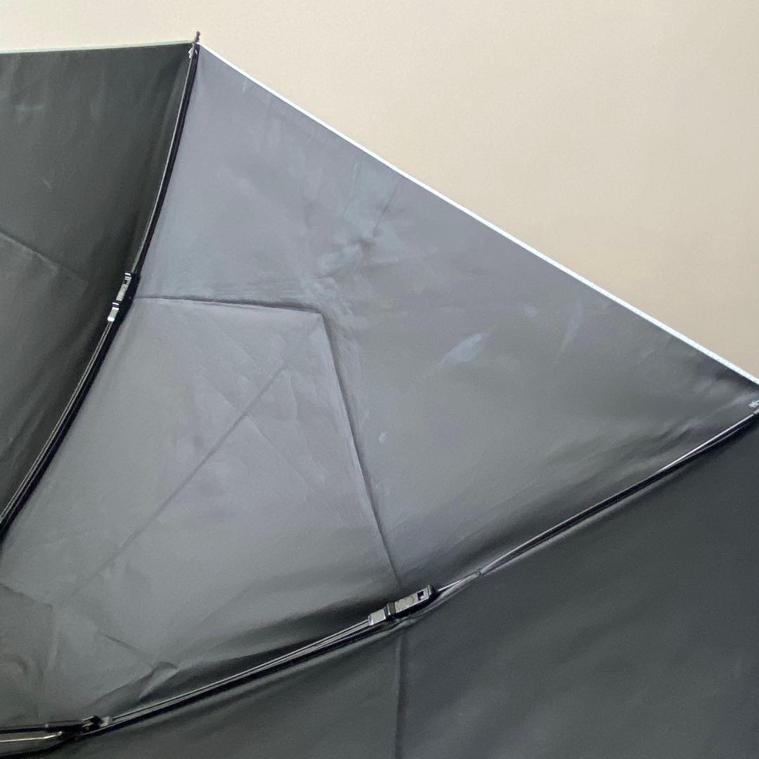 サンバリア100 3段折りたたみ　フロスト　ブルー　水色　日傘