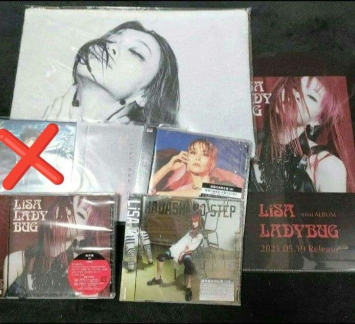 LiSA CD5枚 クリアファイル ポーチ