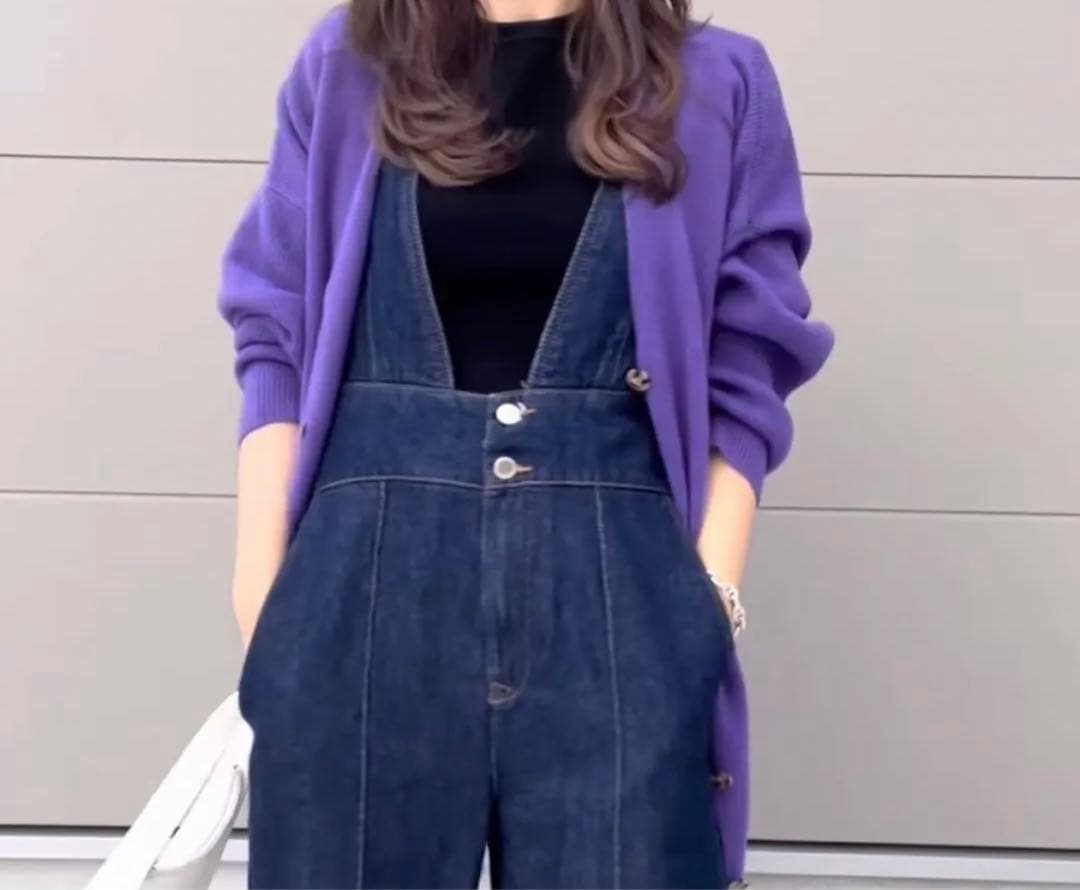 ZARA デニム サロペット リラックスカット XL オーバーオール ジーンズ