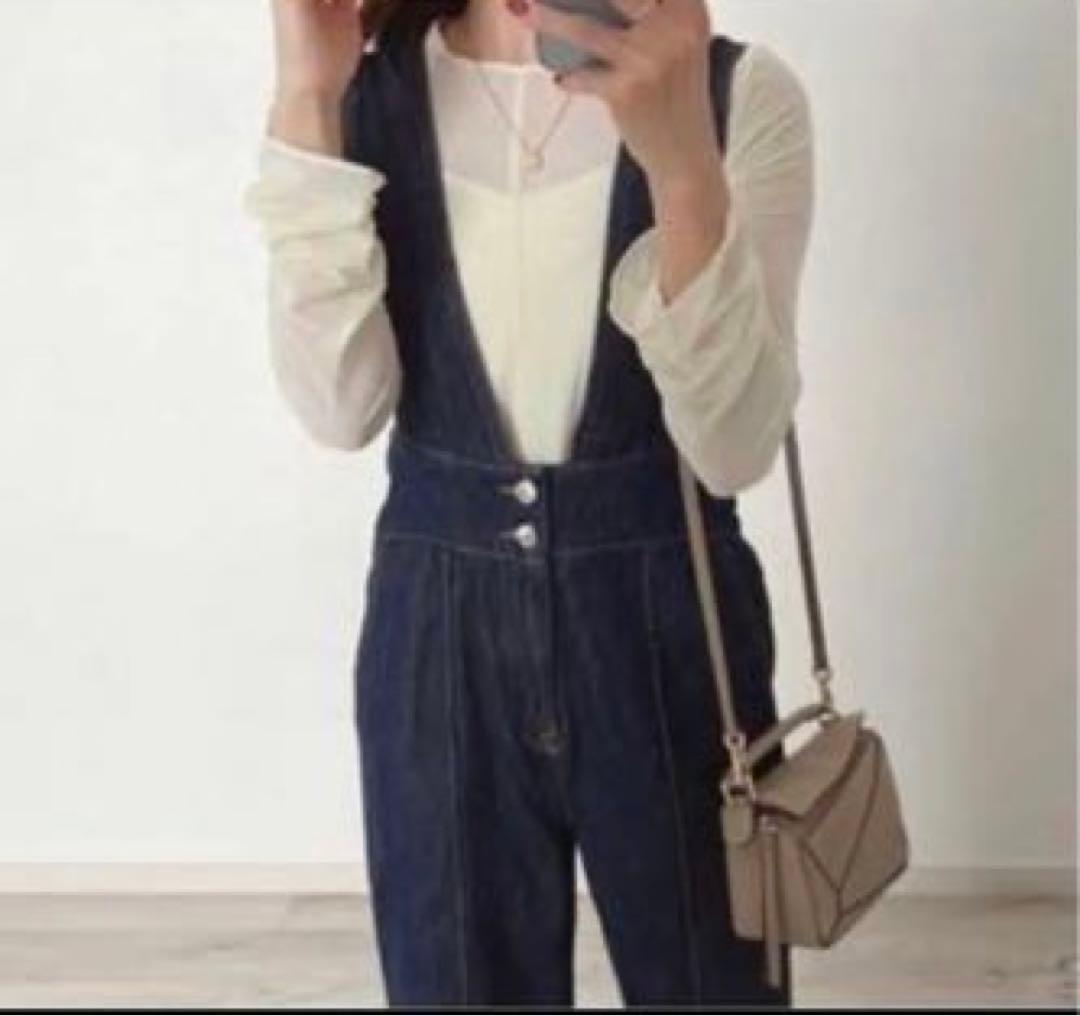 ZARA デニム サロペット リラックスカット XL オーバーオール ジーンズ