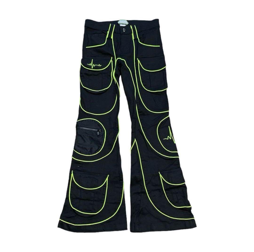 パンツ 00s space tribe piping ravepants y2k y3k