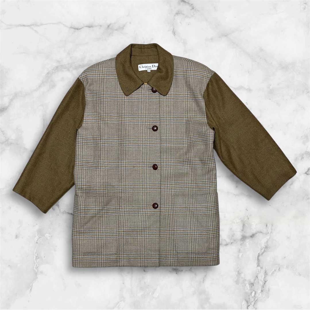 【美品】Christian Dior SPORTS ツイード オーバージャケット