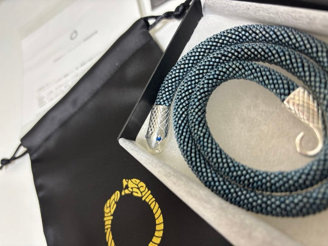 prima! 蛇　ネックレス　青