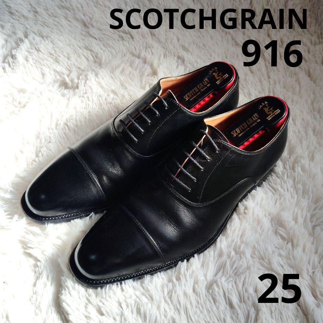 【極美品】スコッチグレイン　916　オデッサ　ストレートチップ　25