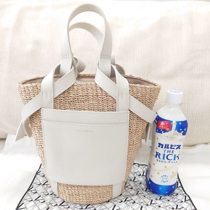 VIOLAd'ORO かごバッグ ホワイト 未使用