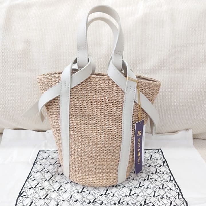 VIOLAd'ORO かごバッグ ホワイト 未使用