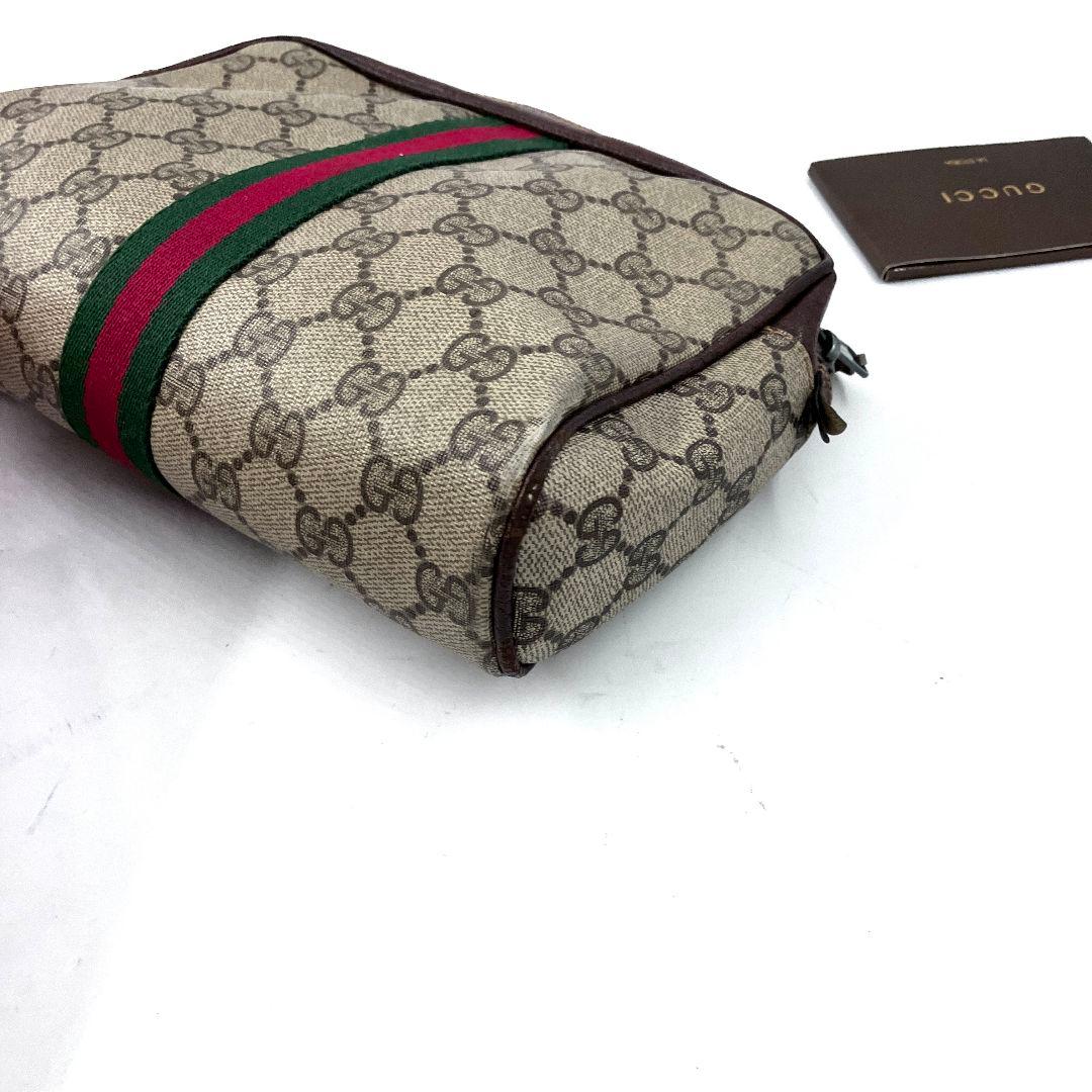 グッチ 3044 オールドグッチ セカンドバッグ シェリー GGスプリーム