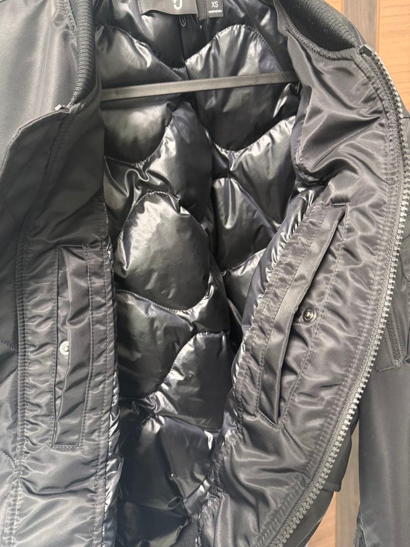 UNIQLO+Jブラック MA-1 フライトジャケット