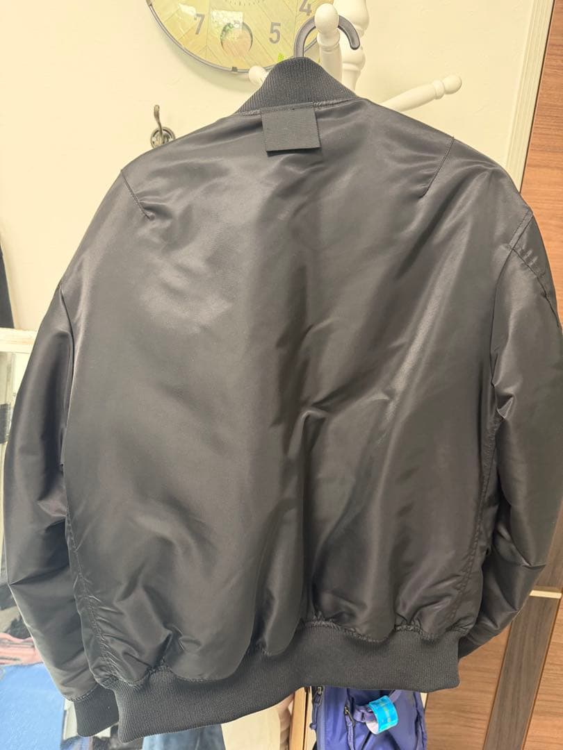 UNIQLO+Jブラック MA-1 フライトジャケット