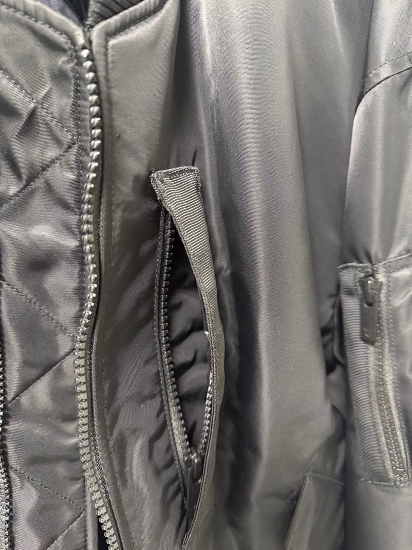 UNIQLO+Jブラック MA-1 フライトジャケット