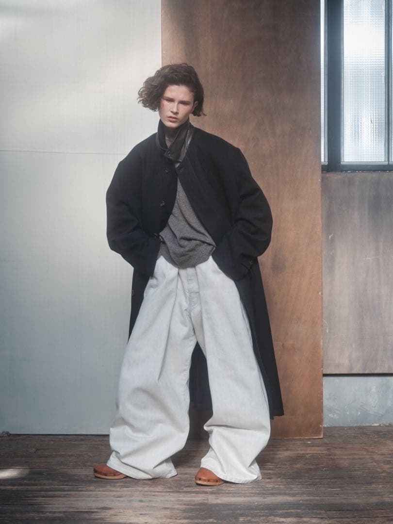 NomatノマットCotton Wool Soutien Collar Coat