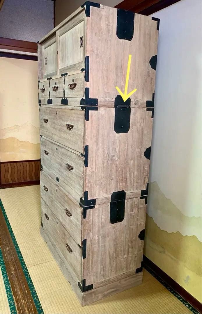 ☆【和箪笥】桐製タンス 引き出し付き