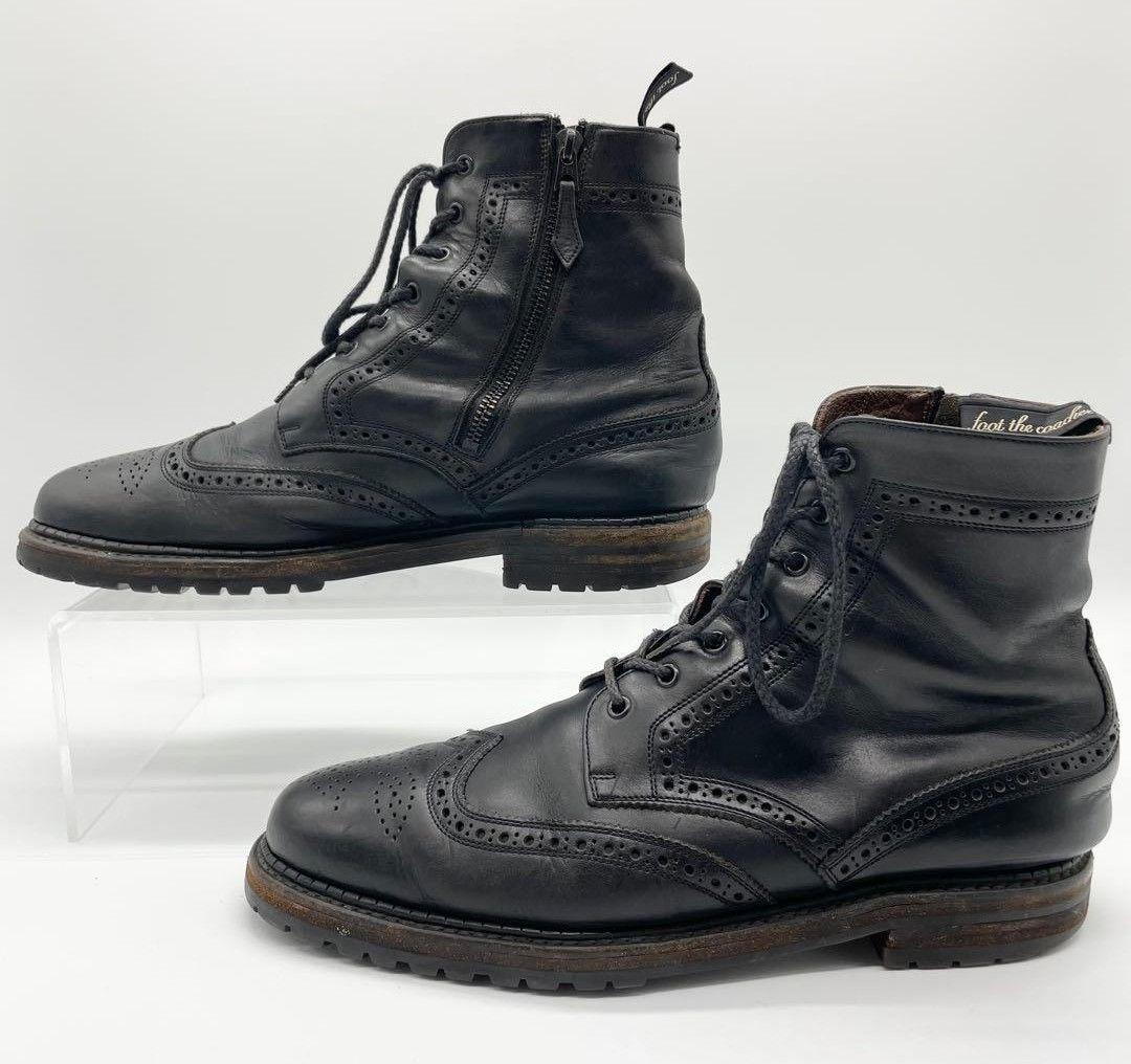 フットザコーチャー ウィングチップブーツ