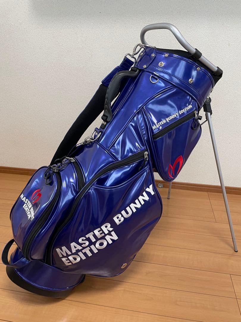 マスターバニーエディション キャディーバッグ エナメル ブルー