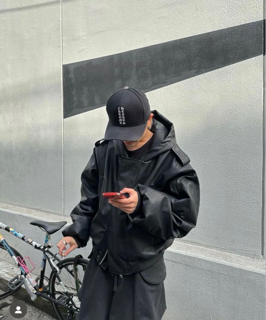 エンタイアスタジオ MOTO BOMBER PADDED JACKET S 黒