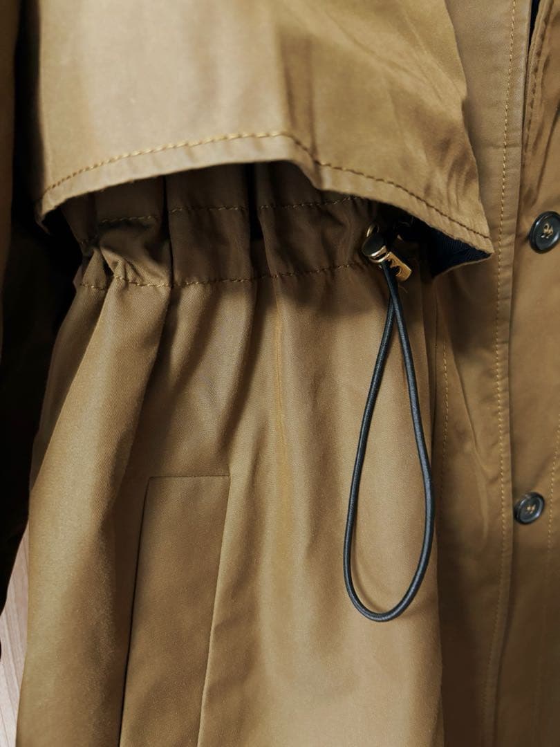 【超美品】ALBINO TEODORO イタリア製 中綿ロングコート38レリアン