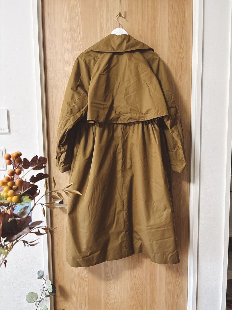 【超美品】ALBINO TEODORO イタリア製 中綿ロングコート38レリアン