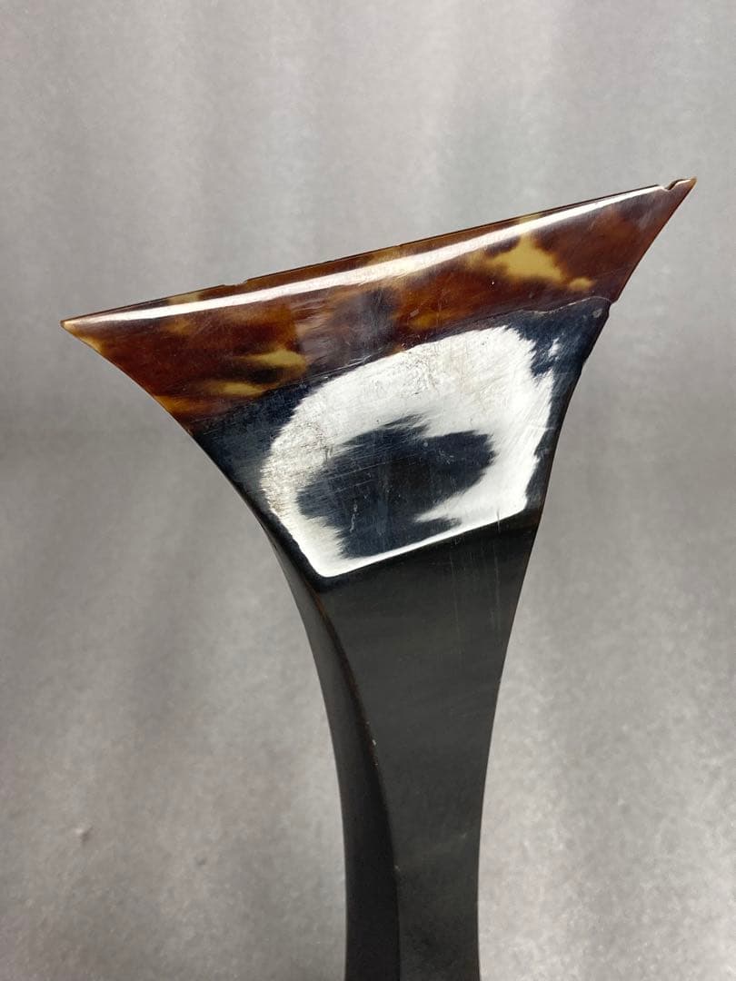 津軽三味線 大きめ 撥 バチ 本鼈甲 黒水牛 一枚甲 天然素材 和楽器