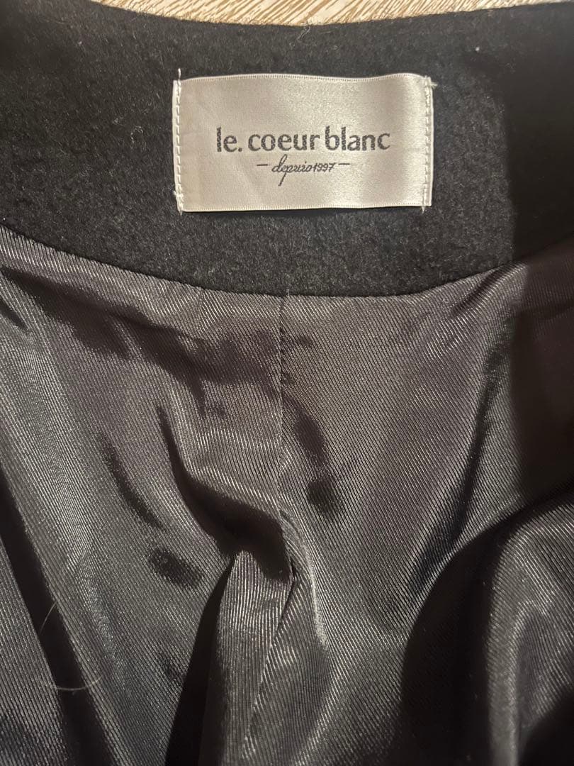 新品　ルクールブランブラック ロングコート