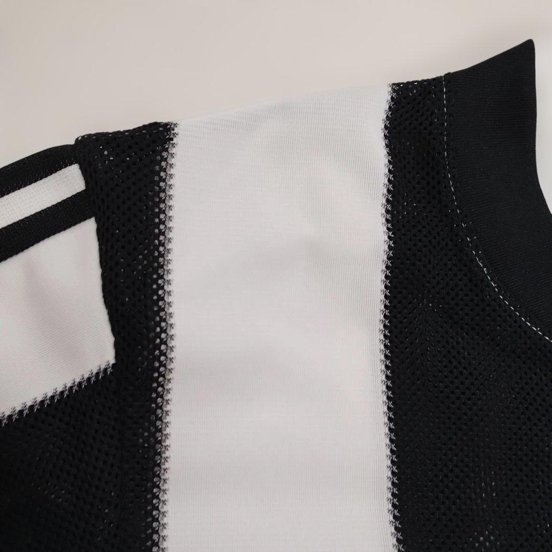 90s adidas ストライプメッシュシャツ