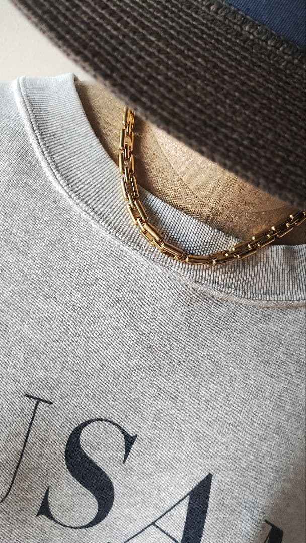 C7011 ロゴスウェット×ニットパンツ