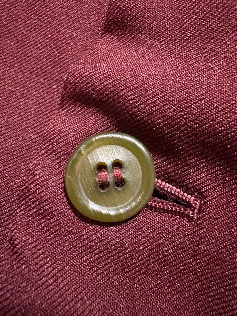 美品　コムデギャルソンガール　ボルドーポリ縮絨ショートジャケット